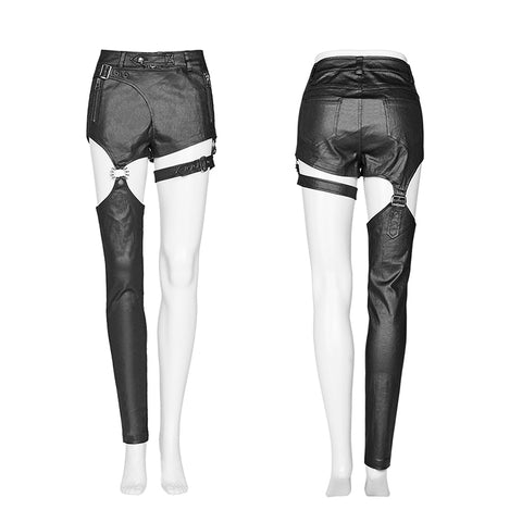 Punk future warrior asymmetrical pants