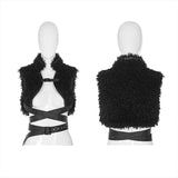 Punk Short Stand Collar Waistcoat