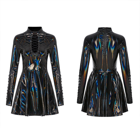 Punk Glitzy Sexy Short Dress