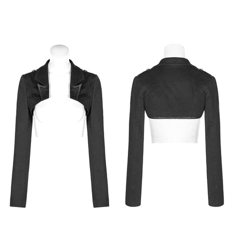 Military Ultra Short Long Sleeve Coat