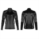Gothic Imitation Shark skin Long Sleeve T-shirt