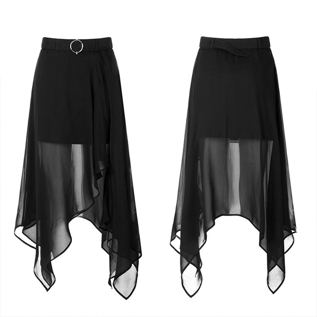 Sexy chiffon mid-length skirt