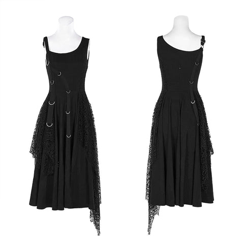 Punk Rebellious Girl Irregular Dress