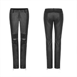Punk Handsome Tight PU Leather Pants
