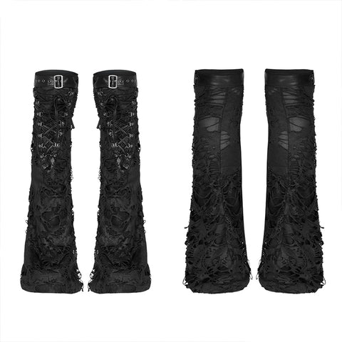 Punk decadent shabby Leg sleeve