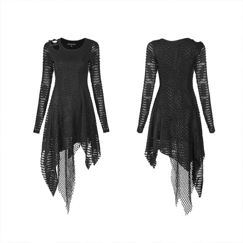 Dark Snakescale Shadow Flower Dress