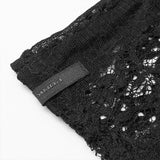 Gothic daily striped lace gloves