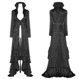 Gothic Witch's Wedding Dress Long Coat