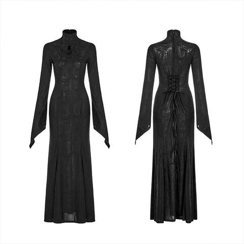 2020 Gothic jacquard knit dress