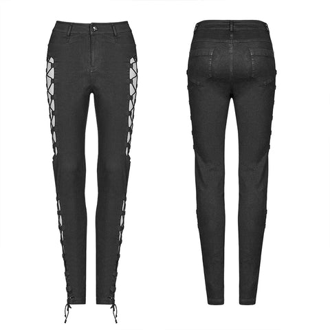 Punk Split Hollow-out Trousers