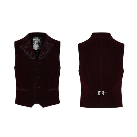 Exquisitely embroidered gothic vest