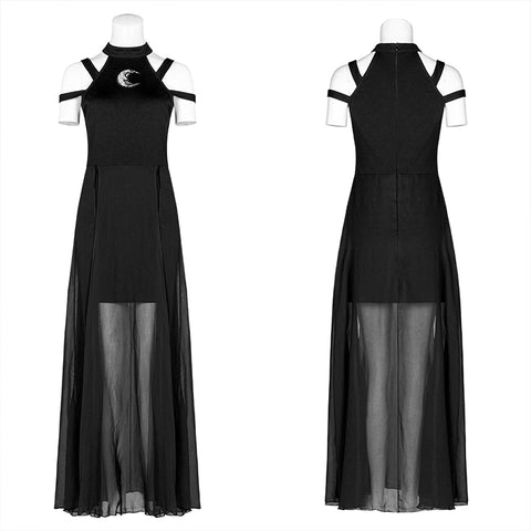 Embroidered mid-length dress