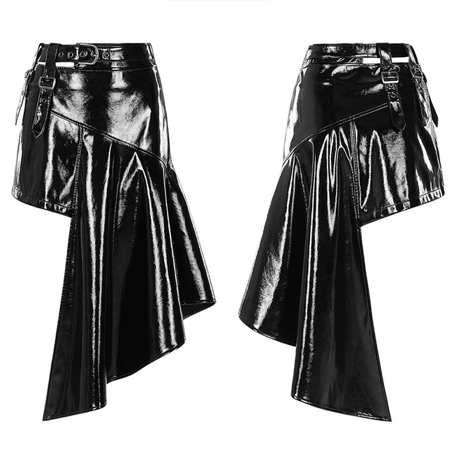 Metallic Rock Irregular Skirt