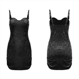 Velvet wrap braces skirt