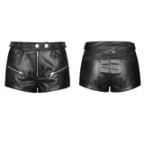 Locomotive Handsome PU leather Shorts
