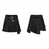 2021 Irregular Patterns Punk Skirt With Buckle