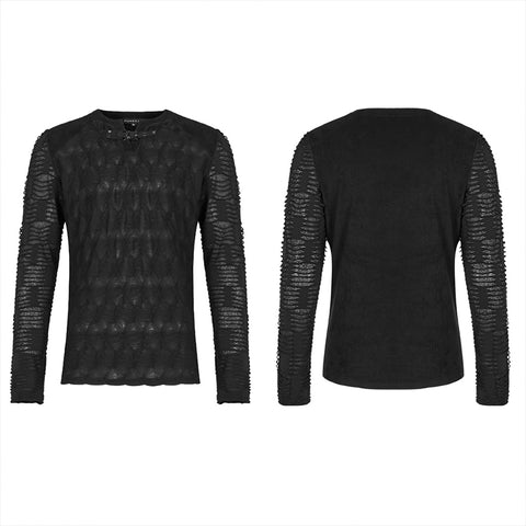 Dark Texture Long Sleeve T-shirt