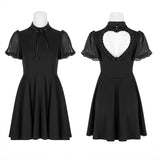 Back love hollow dress