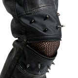 Top Sale Vintage Leather Punk Pants With Awl Nail On Knee