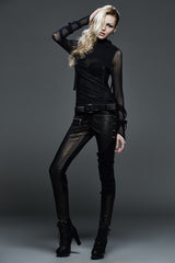 High End Fashion Trendy Street Punk T-shirts With Big Hoodie