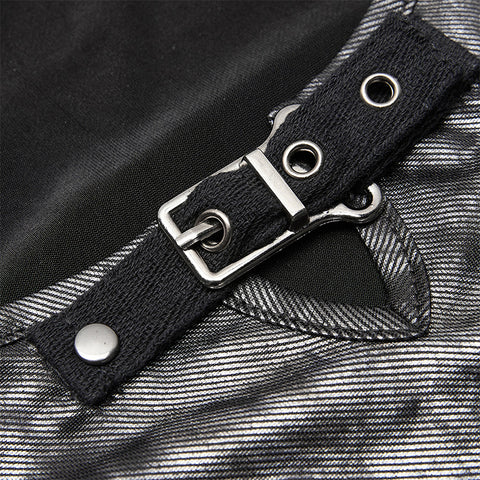 Punk daily corrugation printing vest