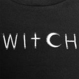 Dark High Collar "Witch" Trumpet Sleeve Knitted Top