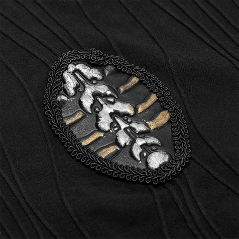 Darkness magic irregular knit dress