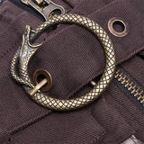 Steampunk viper stonewashing shorts