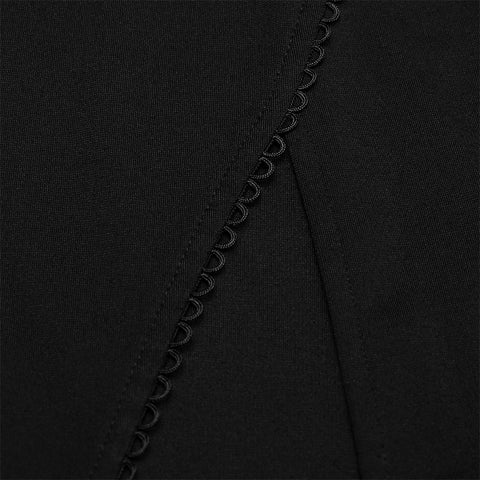 Fit verison Open high fork sleeveless dress