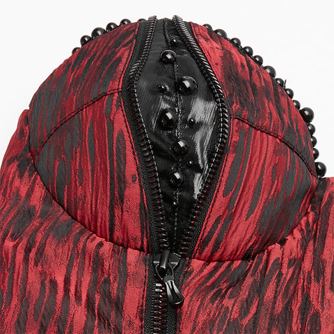 Goth Mottled Beaded Waist Seal Coset