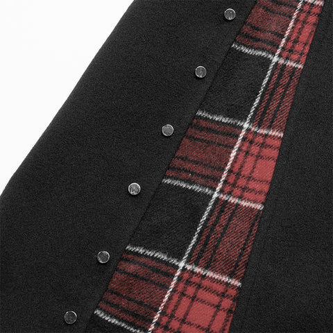 Plaid joint over skirt