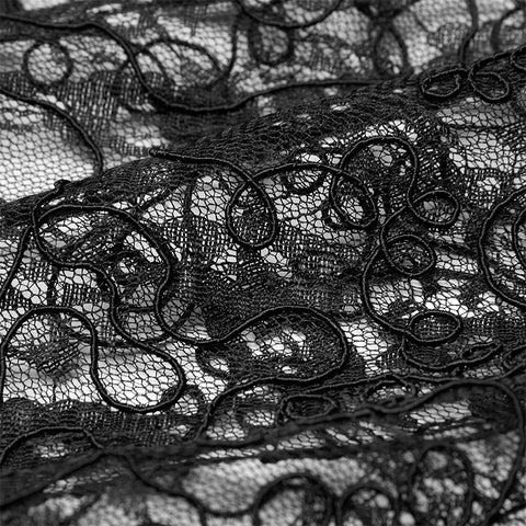 Gothic lace mesh belt