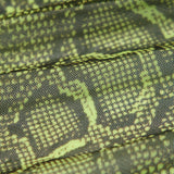 Punk fluorescent serpentine printed triangular face kerchief