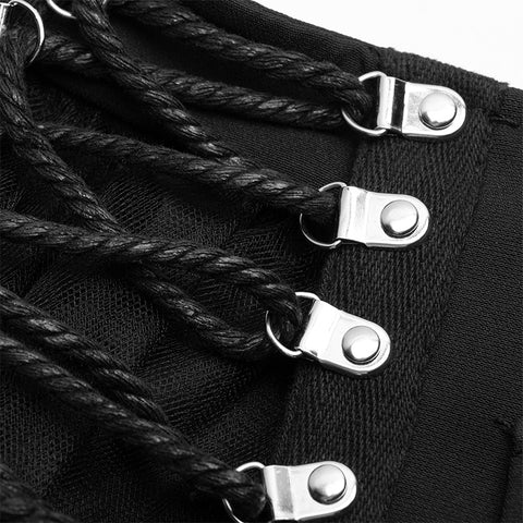 Nifty punk mesh plaid skirt