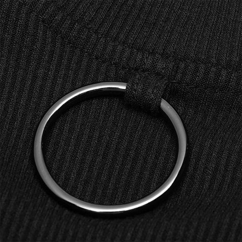 Collar V-neck division tied with rope knit top