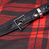 Punk straps small A shape dress