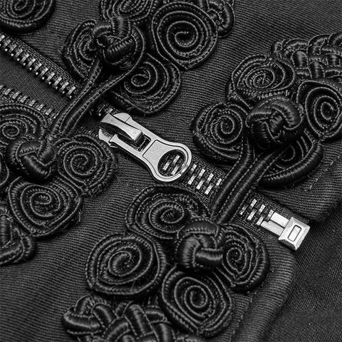 Steampunk stonewashing lace coat