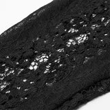 Gothic daily striped lace gloves