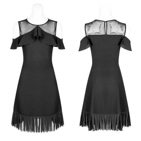 Punk Rave Mesh stitching chiffon short dress