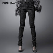 Fashion Ladies Gothic Pants With Decorative Pattern For Women