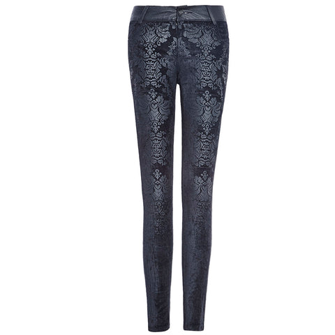 Fashion Black Ladies Punk Pants For Women