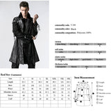 Studded Special Hot Fit Leather Long Gothic Coat