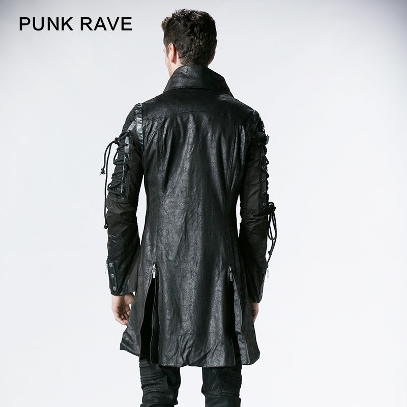 Punk Rave da Uomo Lungo Gotico Aristocrat Steampunk Nobile Mantello Punk Rave da Uomo Lungo Gotico Aristocrat Steampunk Nobile Mantello
