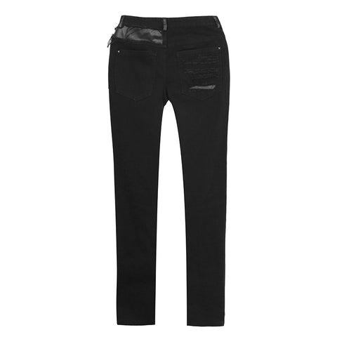 Punk Denim Torn Jean Pants For Men
