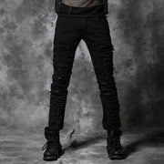 Punk Denim Torn Jean Pants For Men