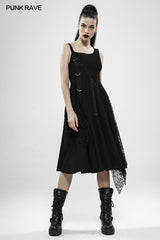 Punk Rebellious Girl Irregular Dress