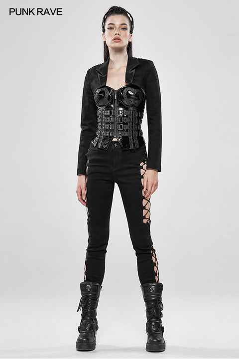 Military Ultra Short Long Sleeve Coat