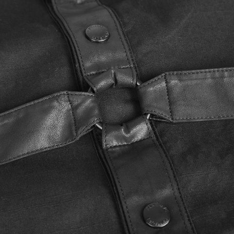 100% Cotton Short Sleeve Punk Shirts For Men