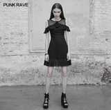 Punk Rave Mesh stitching chiffon short dress