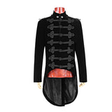 Gorgeous Black Victorian Gothic Coat With Swallow Tail